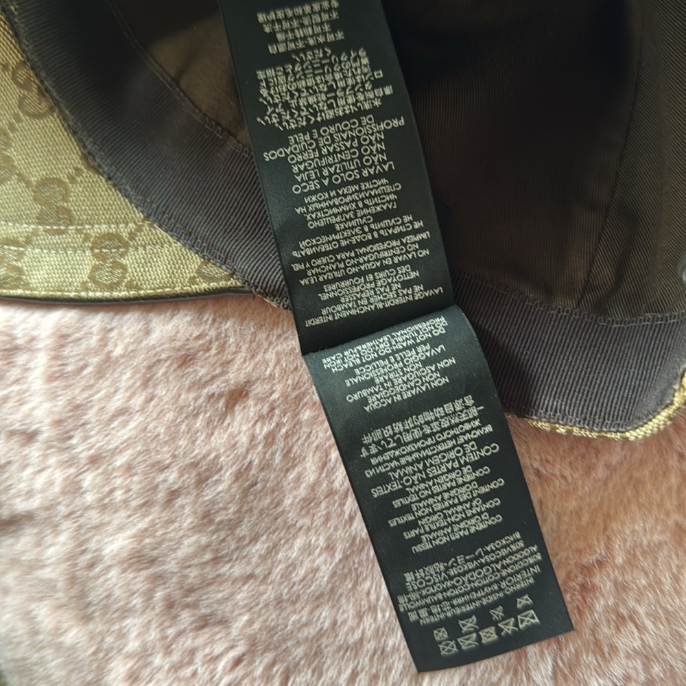 GUCCI Original GG Supreme Sherry Line Canvas Baseball Cap Beige. Authent… - Picture 8 of 12